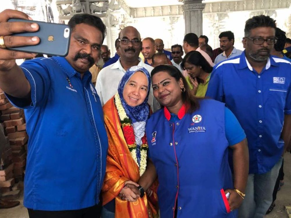 BN is fielding 43-year-old Salwa Yunus, a local from Kampung Melayu Ampang, to challenge the PKR deputy president. — Picture by Ham Abu Bakar