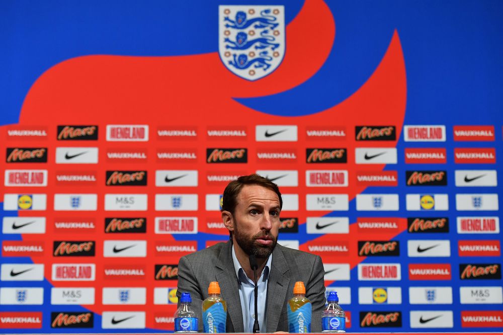 Englandu00e2u20acu2122s manager Gareth Southgate attends a press conference at Wembley in north London on May 17, 2018, following the annnouncement of Englandu00e2u20acu2122s 23-man squad for the World Cup. u00e2u20acu201d AFP pic