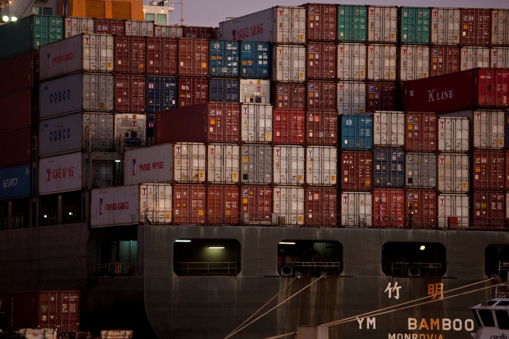 File picture of the YM Bamboo, a container ship operated by the China Ocean Shipping Company (COSCO) is docked at the Port of Oakland in Oakland, California January 14, 2011. u00e2u20acu2022 Reuters pic