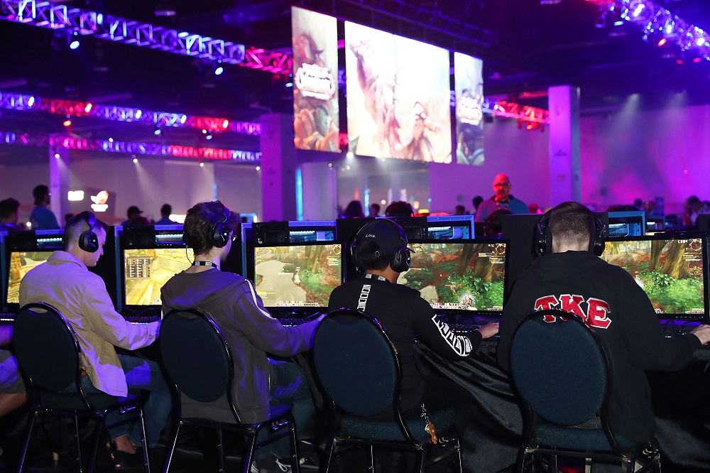 In this file photo taken on November 3, 2017 guests demo the new World of WarCraft game at BlizzCon 2017 at Anaheim Convention Center in Anaheim, California. u00e2u20acu201d AFP pic