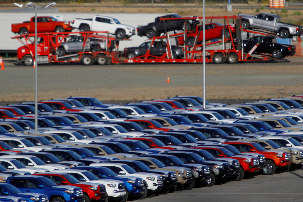 Newly assembled vehicles are seen at a stockyard of the automobile plant Toyota Motor Manufacturing of Baja California in Tijuana, Mexico April 30, 2017. u00e2u20acu201d Reuters pic