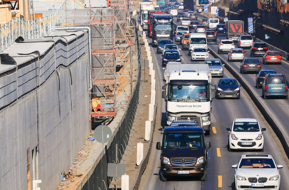 Hamburg will become the first German city to ban older diesel vehicles from some highly polluted roads today (May 31, 2018). u00e2u20acu201d mixmotive/IStock.com pic via AFP