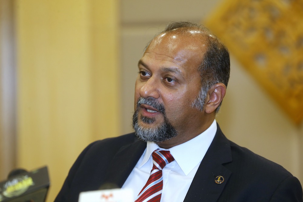 Communications and Multimedia Minister Gobind Singh Deo addresses the media at a press conference in Putrajaya May 30, 2018. u00e2u20acu201d Picture by Zuraneeza Zulkifli
