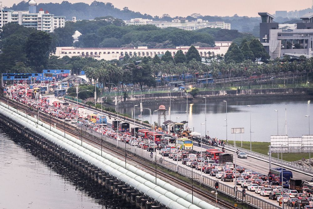 A view of the Johor Causeway. u00e2u20acu2022 Picture by Hari Anggara