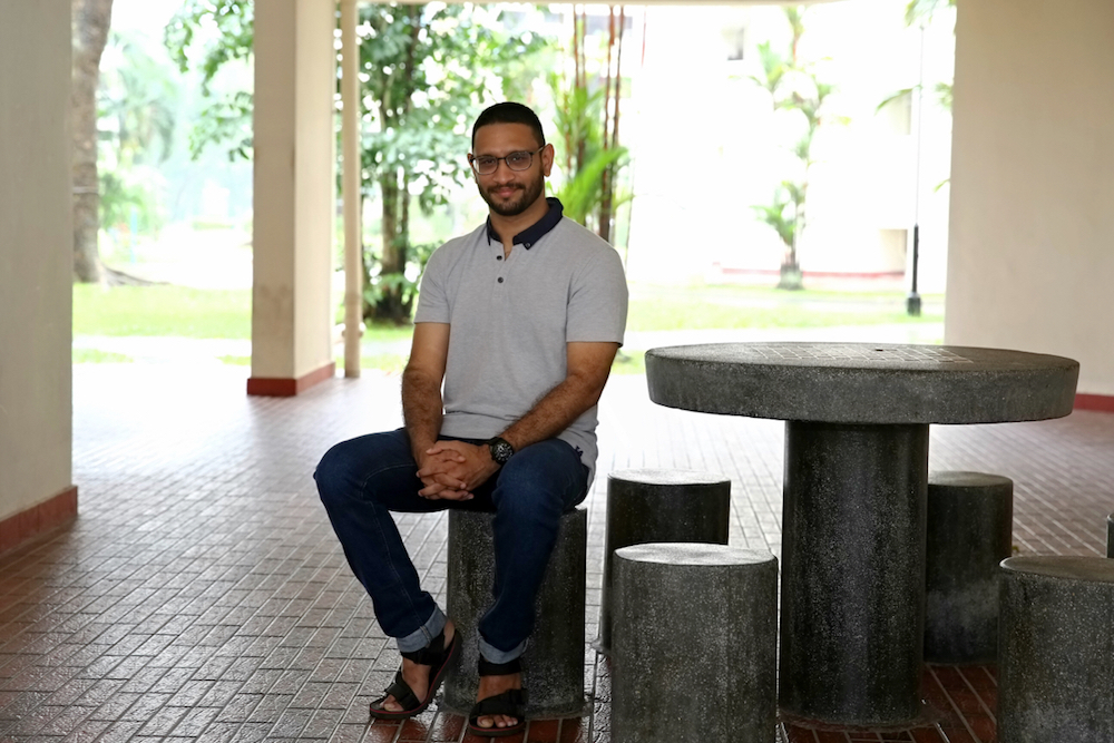 Asst Professor Althaf Marsoof, who stays at Ivory Heights condominium in Jurong East. — TODAY pic