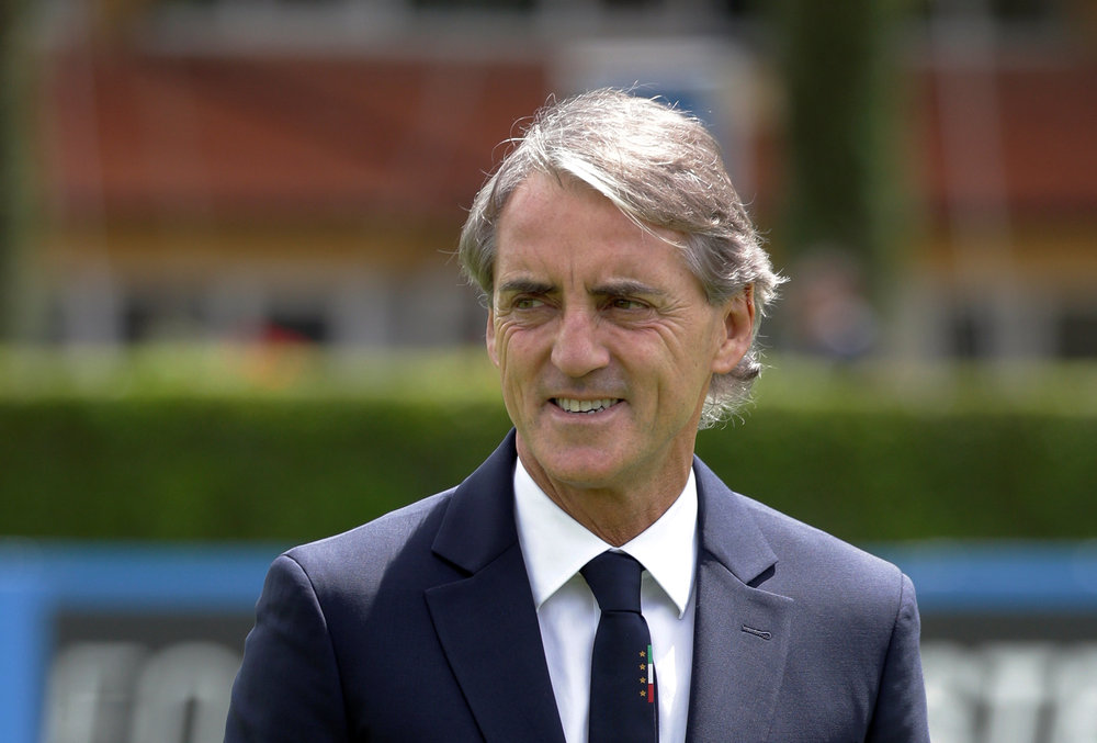 New Italy coach Roberto Mancini after the press conference at Coverciano, Florence May 15, 2018. u00e2u20acu201d Reuters pic