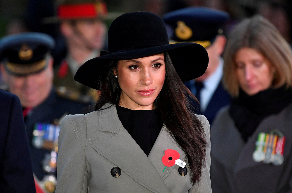 Meghan Markle, the US fiancee of Britain's Prince Harry, attends an Anzac Day dawn service at Hyde Park Corner in London April 25, 2018. u00e2u20acu201d AFP pic