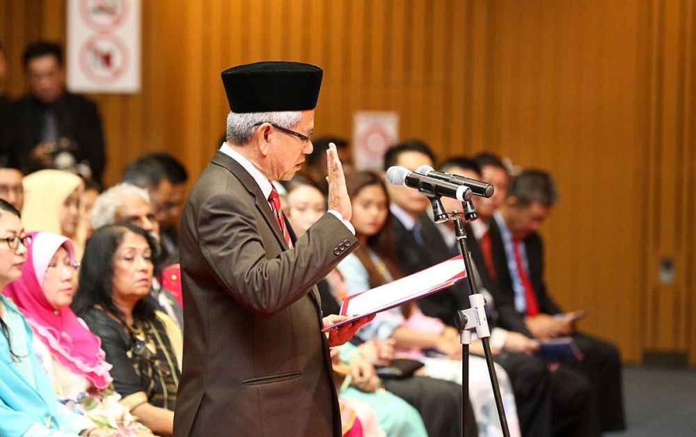 Datuk Ir Zakiyuddin Abdul Rahman is appointed as the Deputy Chief Minister I and Exco member of Islamic Religious Affairs, Industrial Developement and Community Relations, May 16, 2018. u00e2u20acu2022 Picture by Sayuti Zainudin