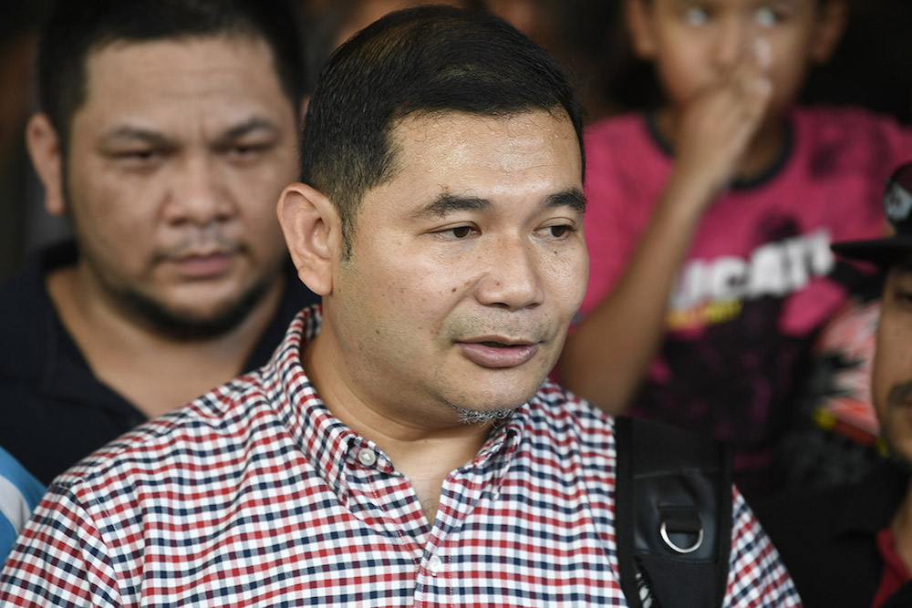Rafizi Ramli speaks to journalists outside Cheras Rehabilitation Hospital in Kuala Lumpur May 11, 2018. u00e2u20acu201d Picture by Azinuddin Ghazali 
