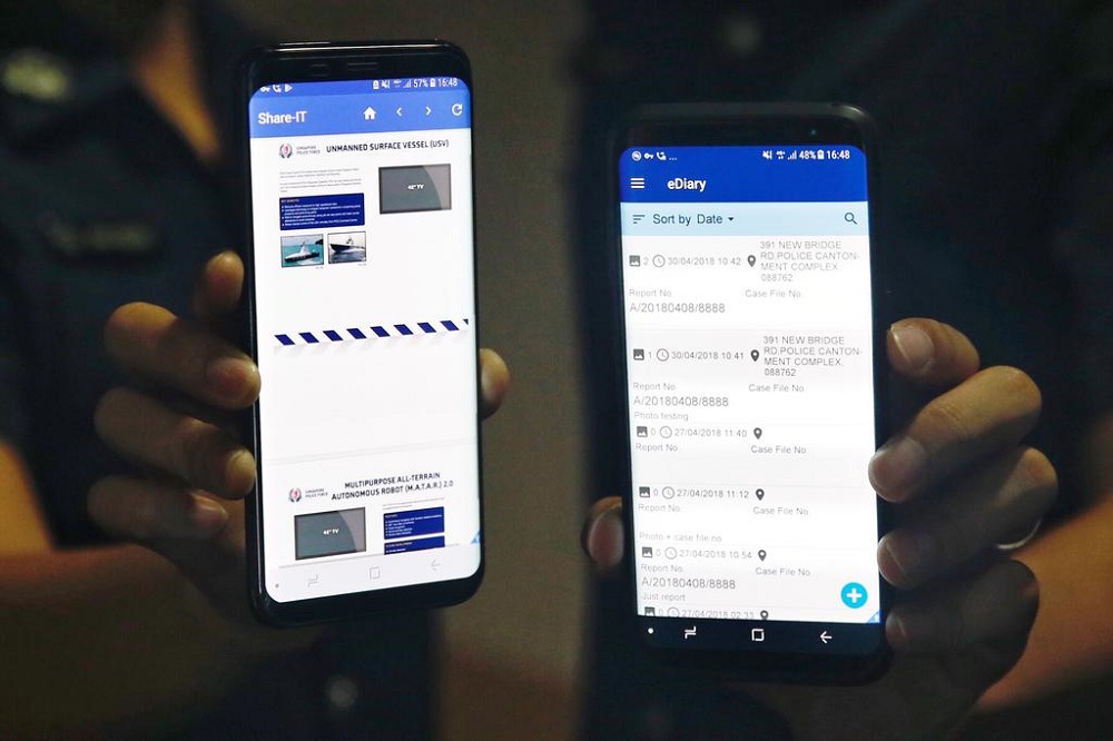 Using customised mobile apps on smartphones issued by the police, some frontline law enforcement officers will soon be able to securely share and access immediate information on unfolding cases.