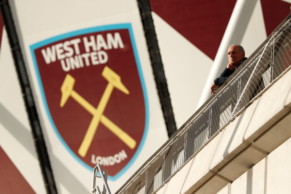 The West Ham United logo is seen at the London Stadium in London May 11, 2018. u00e2u20acu2022 Reuters pic