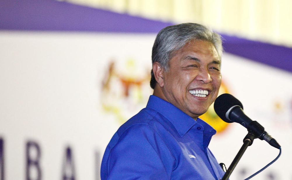 Datuk Seri Ahmad Zahid Hamidi speaks at a ceramah in Taman Ria Jaya, Sungai Petani May 4, 2018. u00e2u20acu201d Picture by Sayuti Zainudin