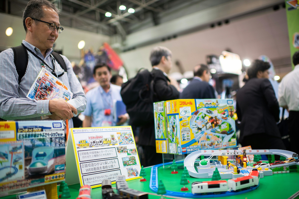 A man visits the International Tokyo Toy Show in Tokyo June 7, 2018. u00e2u20acu201d AFP pic
