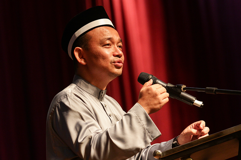 Minister of Education Maszlee Malik gives a speech at the Moral Values Nurturing Programme at Puspanita, Putrajaya June 4, 2018. u00e2u20acu201d Picture by Miera Zulyana