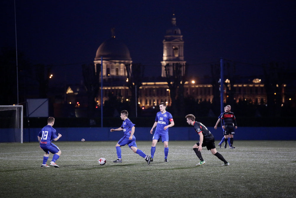 Players from FC Maxima amateur football team in action during their St. Petersburg city's championship match in St Petersburg May 16, 2018. u00e2u20acu201d Reuters pic