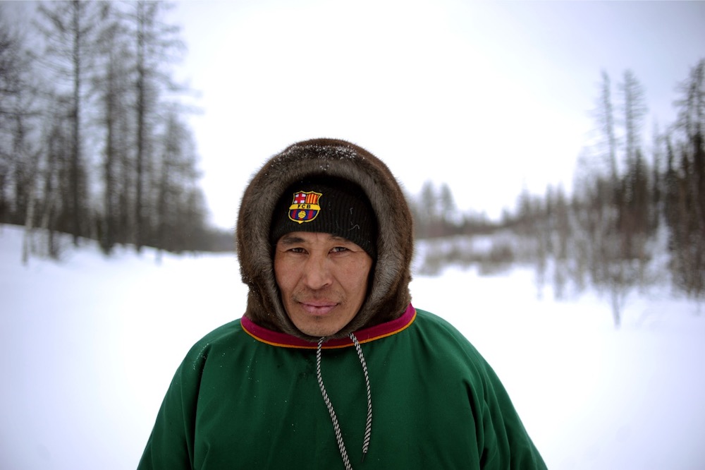 A reindeer herder wearing a cap with the logo of Barcelona's football team poses in the remote Yamalo-Nenets region of northern Russia March 7, 2018. u00e2u20acu201d AFP pic