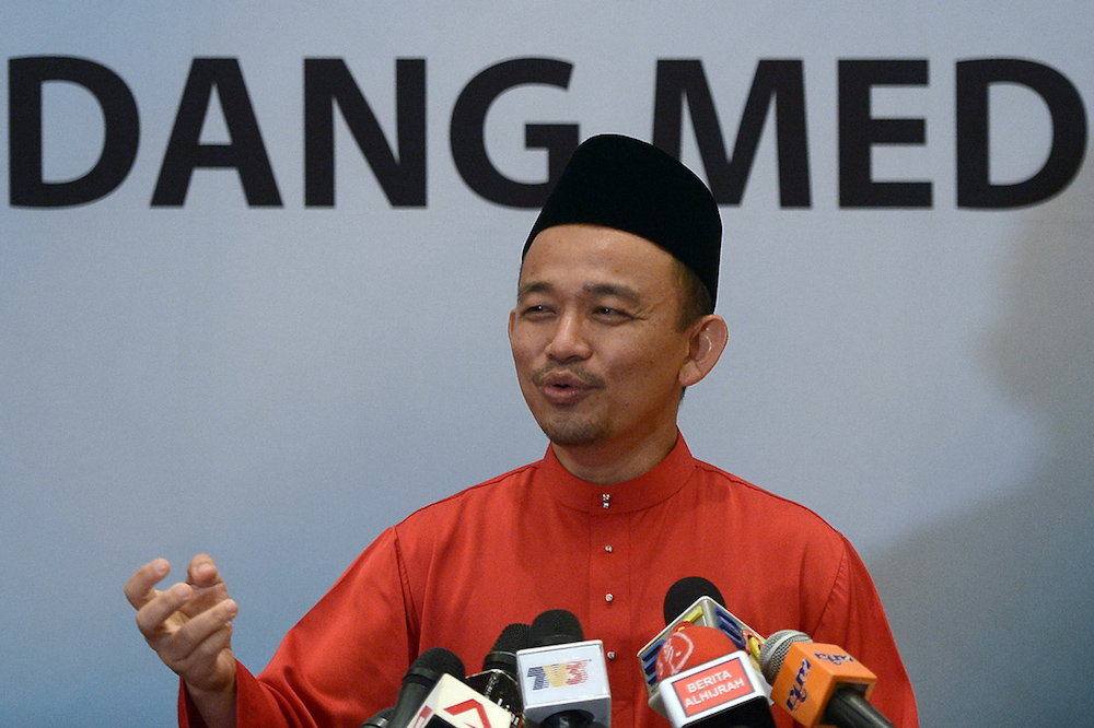 Education Minister Maszlee Malik speaks during a press conference at the Ministry of Higher Education in Putrajaya June 7, 2018. u00e2u20acu201d Picture by Mukhriz Hazim