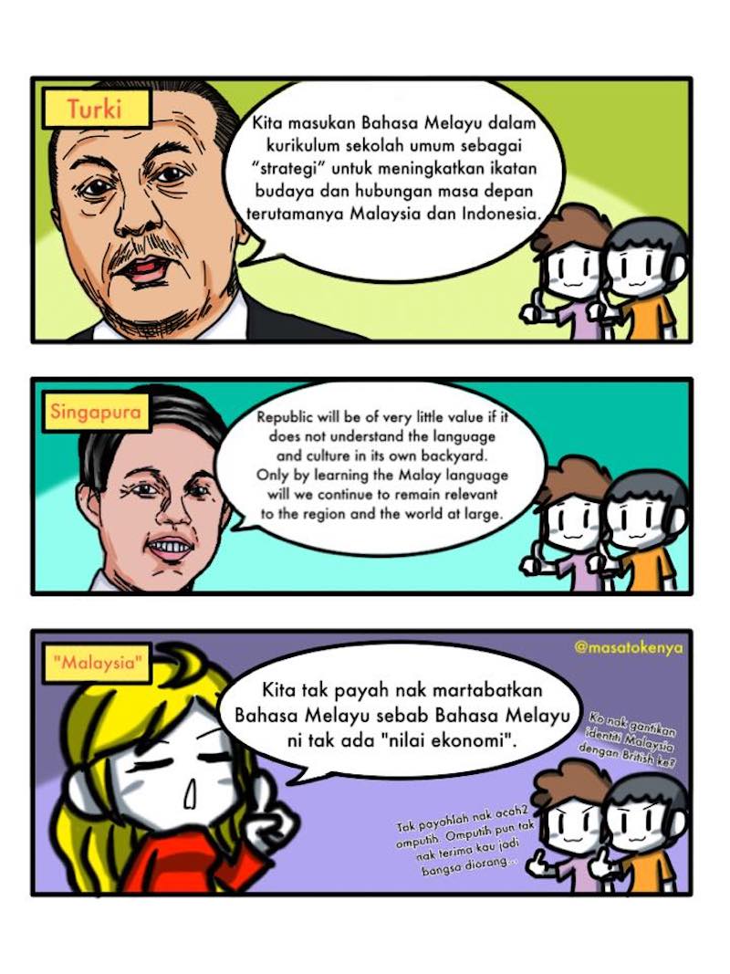 ‘Masato Kenya’ also found inspiration for his comic from the debate. — Picture courtesy of Facebook 