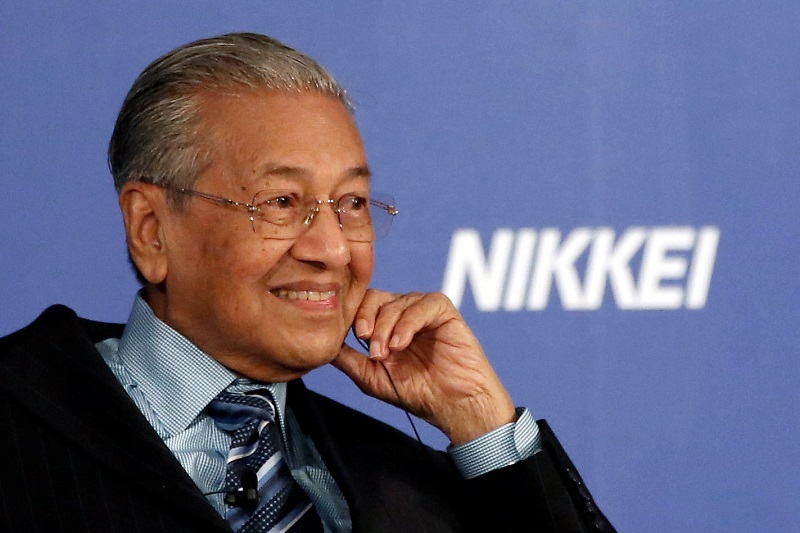 Malaysian Prime Minister Mahathir Mohamad attends the International Conference on the Future of Asia in Tokyo, Japan June 11, 2018. REUTERS/Issei Kato