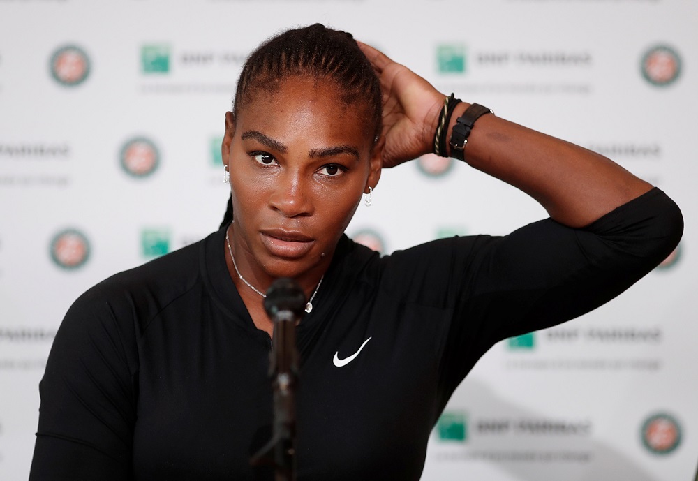 Serena Williams  during a press conference in Paris June 4, 2018. u00e2u20acu201d Reuters pic 