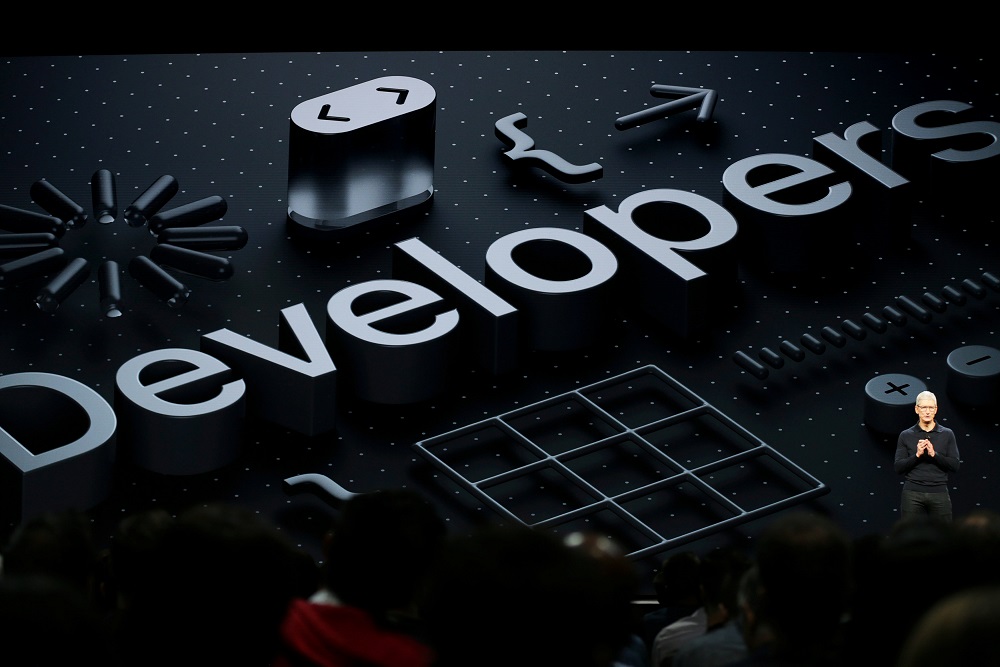 Apple Chief Executive Officer Tim Cook speaks at the Apple Worldwide Developer Conferenc in San Jose, California June 4, 2018. u00e2u20acu201d Reuters pic