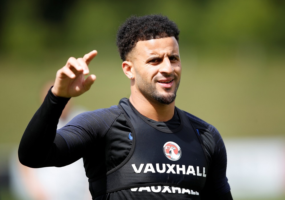 England's Kyle Walker during training at Burton Upon Trent June 6, 2018. u00e2u20acu201d Action Images pic via Reuters