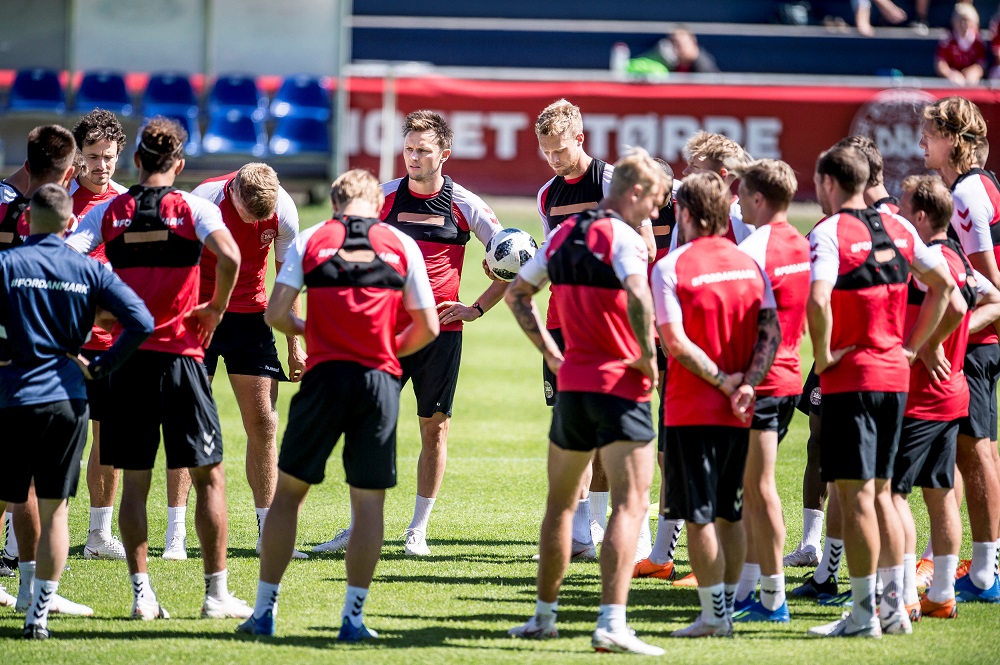 Denmark's national team players during training in Elsingoer, Denmark June 6, 2018. u00e2u20acu201d Picture by  Ritzau Scanpix/Mads Claus Rasmussen via Reuters