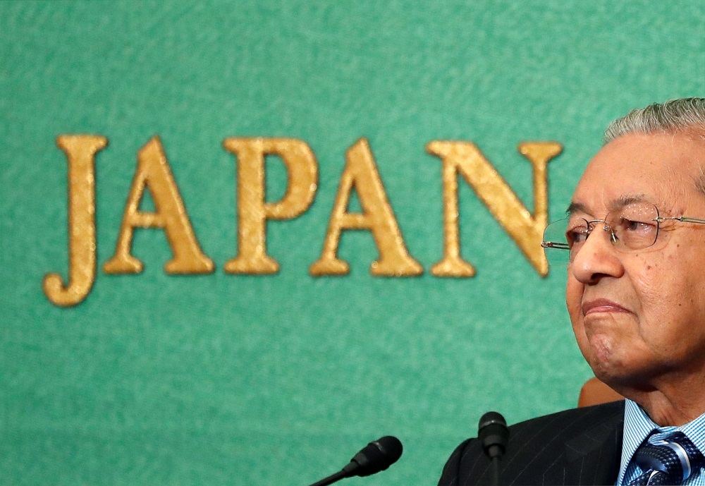 Prime Minister Tun Dr Mahathir Mohamad attends a news conference at the Japan National Press Club in Tokyo June 11, 2018. u00e2u20acu201d Reuters pic