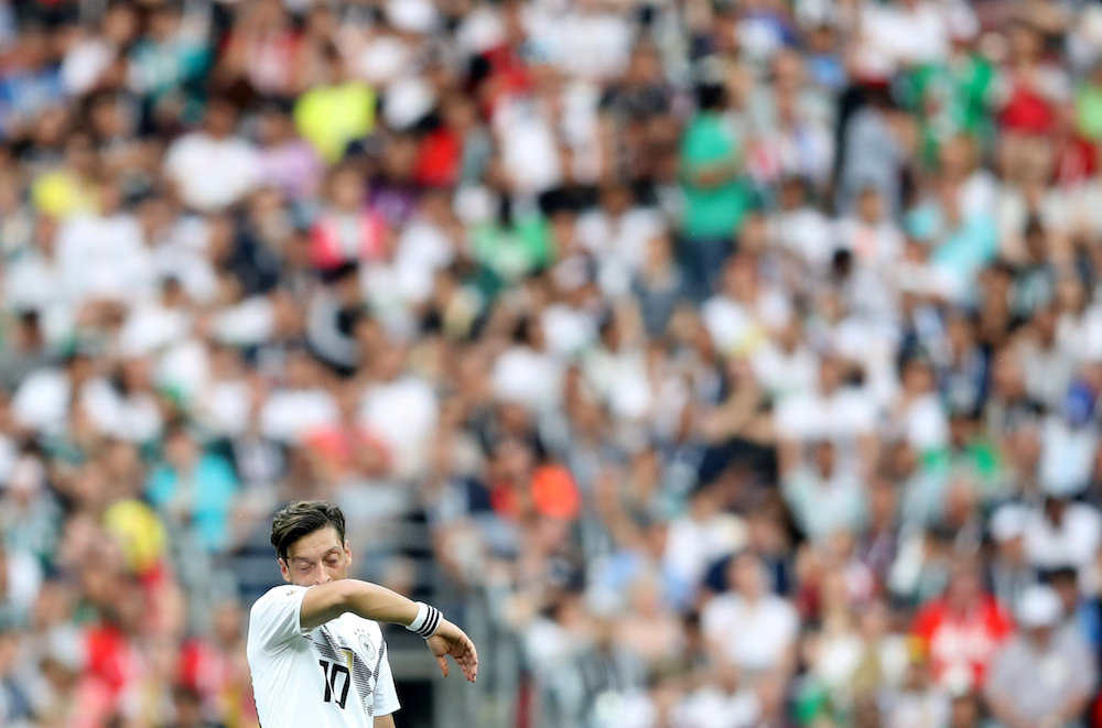 Germanyu00e2u20acu2122s Mesut Ozil reacts during the Group F match against Mexico in Moscow June 17, 2018. u00e2u20acu201d Reuters pic