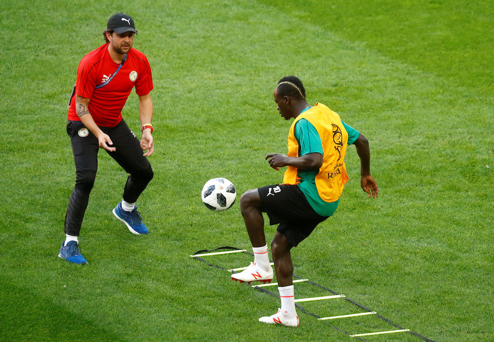 Senegalu00e2u20acu2122s Sadio Mane is seen during training in Moscow June 18, 2018. u00e2u20acu201d Reuters pic