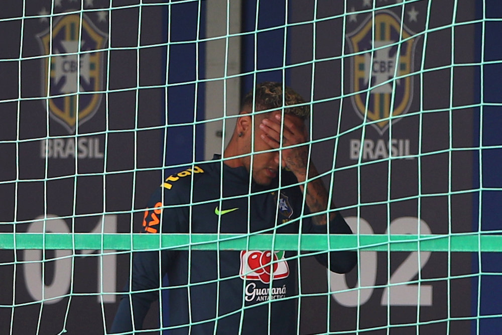 Brazilu00e2u20acu2122s Neymar leaves training in Sochi June 19, 2018. u00e2u20acu201d Reuters pic