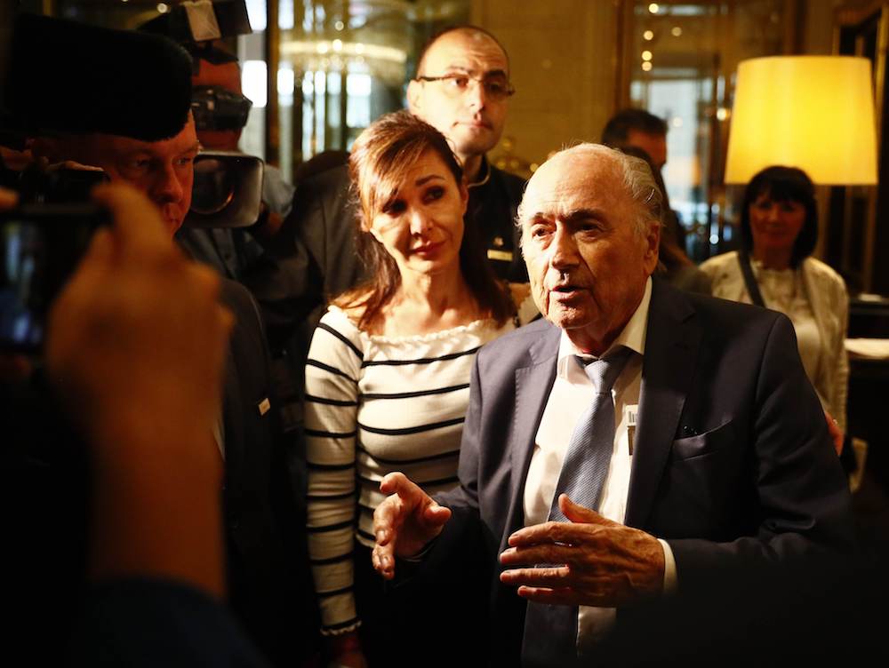 Former Fifa President Sepp Blatter speaks to media in Moscow June 20, 2018. u00e2u20acu201d Reuters pic