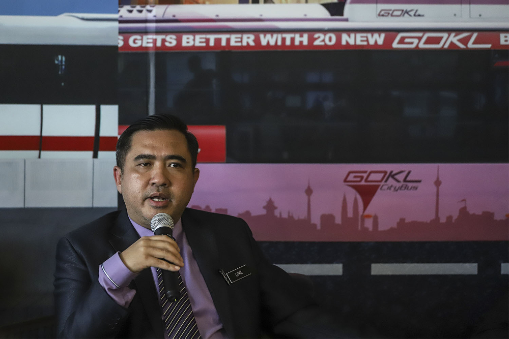 Transport Minister Anthony Loke speaks during a press conference after visiting SPAD in Kuala Lumpur June 1, 2018. u00e2u20acu201d Picture by Azneal Ishak