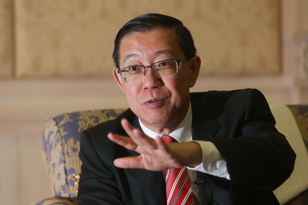 Finance Minister Lim Guan Eng speaks to Malay Mail in Putrajaya June 1, 2018. u00e2u20acu201d Picture by Choo Choy May