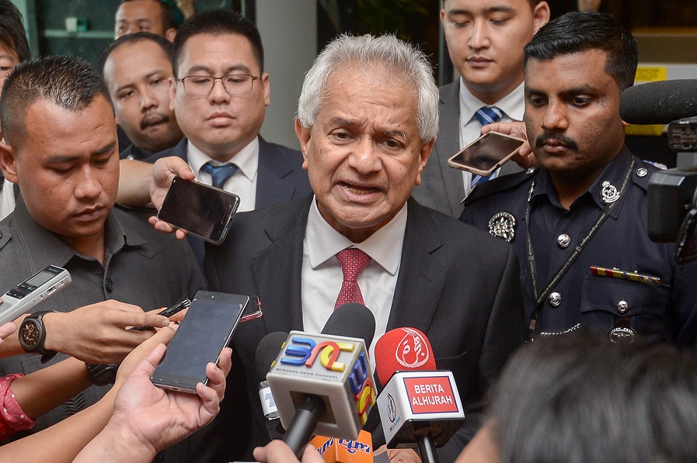 Attorney General Tommy Thomas speaks to reportrs at the Attorney General Chambers in Putrajaya June 6, 2018. u00e2u20acu201d Picture by Mukhriz Hazim