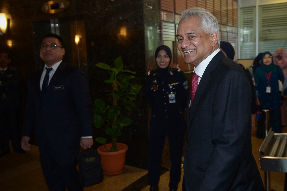 Attorney General Tommy Thomas at the Attorney General Chambers in Putrajaya June 6, 2018. u00e2u20acu201d Picture by Mukhriz Hazim