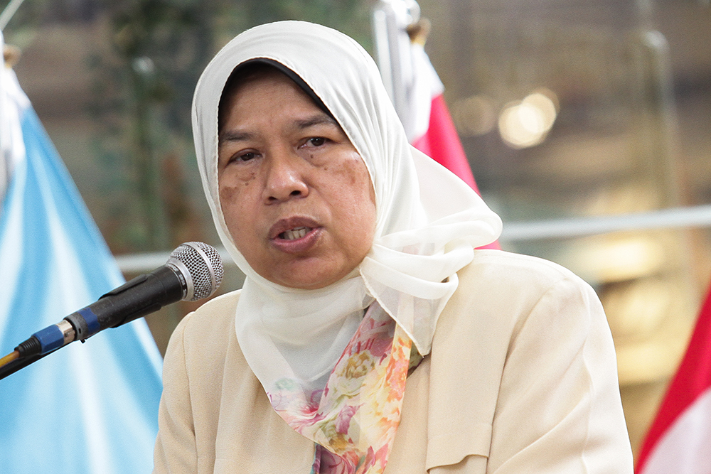 Housing and Local Government Minister Zuraida Kamaruddin speaks to reporters at the launch of a fire safety campaign in Kuala Lumpur June 11, 2018. u00e2u20acu201d Picture by Miera Zulyana