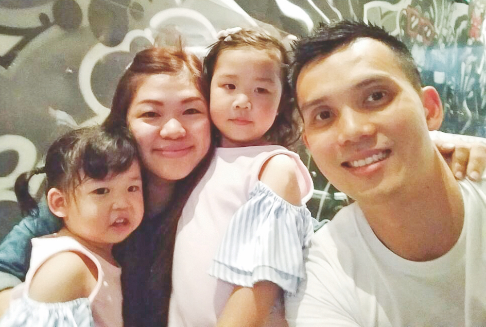 Ong Beng Hee with his family, (from left) Joelle, Winnie and Janelle. — Picture courtesy of Ong