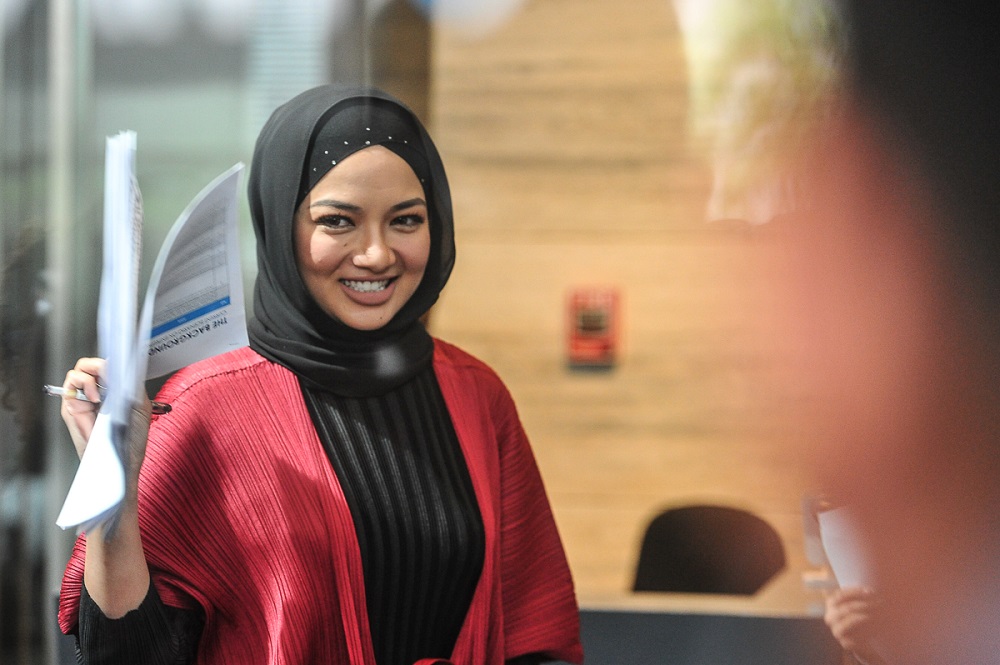 Celebrity entrepreneur Noor Neelofa Mohd Noor at Ilham Tower in Kuala Lumpur June 18, 2018. u00e2u20acu201d Picture by Shafwan Zaidon