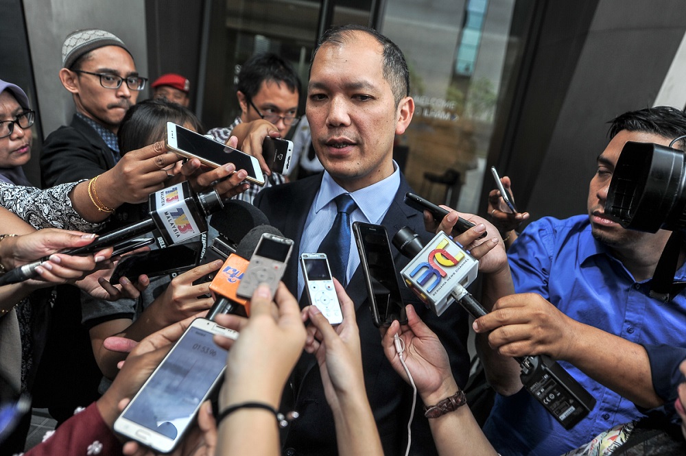 GRV Toy Store Sdn Bhd director Mustakim Manaf speaks to reporters at Ilham Tower in Kuala Lumpur June 18, 2018. u00e2u20acu201d Picture by Shafwan Zaidon
