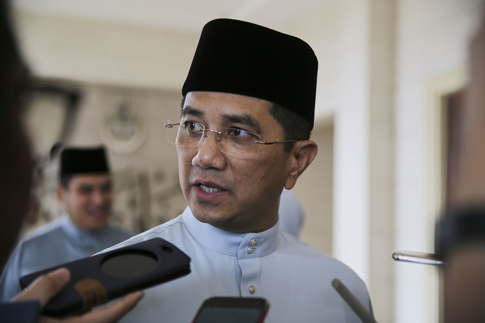 Former Selangor mentri besar Datuk Seri Azmin Ali speaks during a press conference in Shah Alam June 19, 2018. u00e2u20acu2022 Picture by Yusof Mat Isa