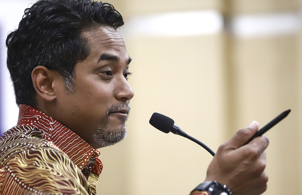 Khairy Jamaluddin speaks to media during a press conference in Kuala Lumpur June 20, 2018. u00e2u20acu201d Picture by Azneal Ishak