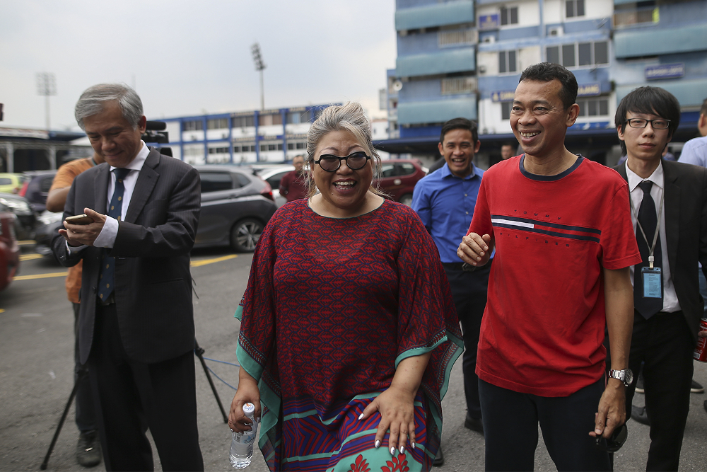 Siti Kasim was arrested on June 24 for allegedly kidnapping her own client from a hospital and obstructing the police from carrying out their duties. u00e2u20acu201d Picture by Azneal Ishak