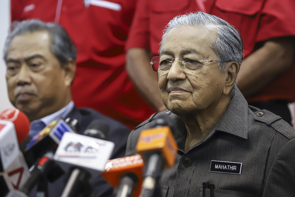 Prime Minister Tun Dr Mahathir Mohamad holds a press conference at Menara Yayasan Selangor in Petaling Jaya June 25, 2018. u00e2u20acu201d Picture by Azneal Ishak
