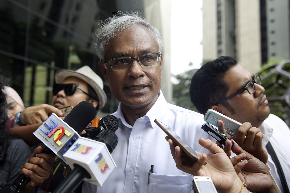 Dr Michael Jeyakumar Devraj speaks to reporters at Ilham Tower in Kuala Lumpur June 27, 2018. u00e2u20acu201d Picture by Yusof Mat Isa