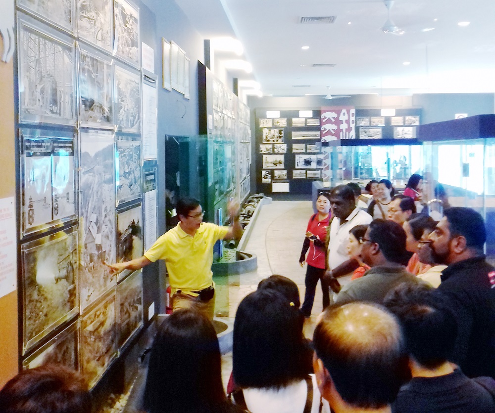 Visitors are briefed about the history of tin mining at the Kinta Tin Mining (Gravel Pump) Museum in Kampar. — Picture courtesy of Kinta Tin Mining (Gravel Pump) Museum