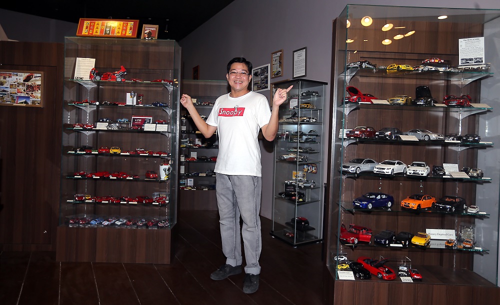 Dream Big World owner Elvin Chow shows his collection of model cars from various brands at his museum located along the Concubine Lane in Ipoh.