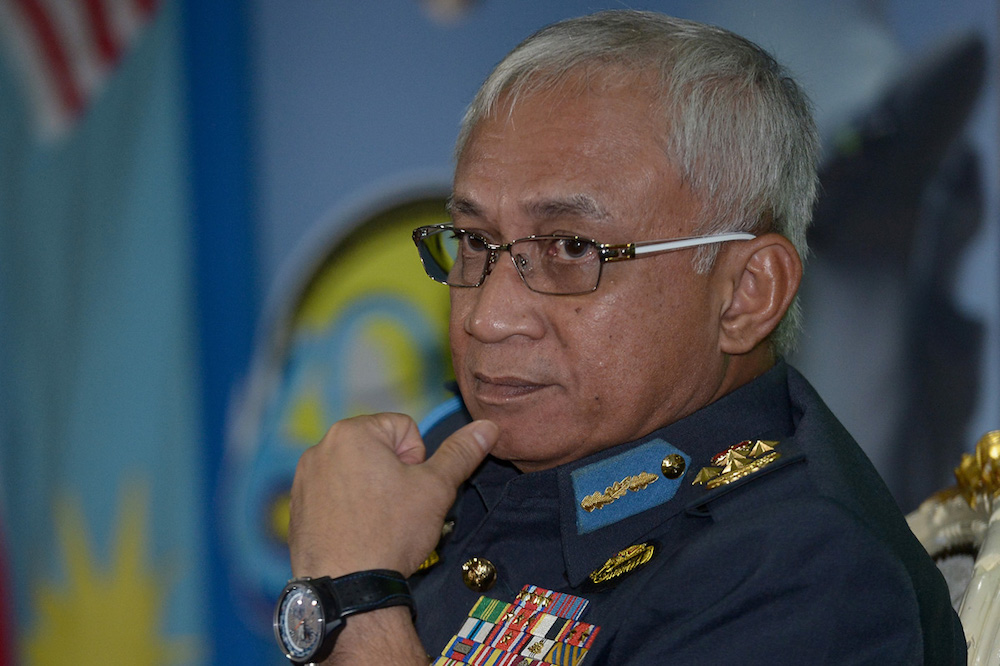 Royal Malaysia Air Force (RMAF) chief Gen Tan Sri Affendi Buang speaks during a press conference for the 60th RMAF Day at Subang Air Base on May 30, 2018. u00e2u20acu201d Picture by Mukhriz Hazim