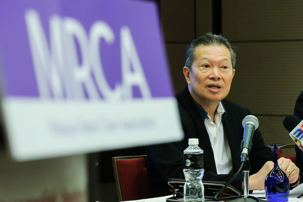 President of Malaysia Retail Chain Association (MRCA) Datuk Seri Garry Chua speaks to the media during a press conference in One World Hotel in Petaling Jaya 26 June, 2018. u00e2u20acu201d Picture by Ahmad Zamzahuri