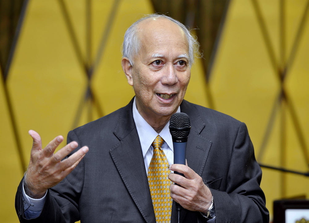Prof Datuk Seri Syed Arabi Idid speaks during a post-GE14 analysis at IIUM in Kuala Lumpur June 28, 2018.